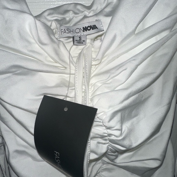 2 white ruched dresses from fashion nova. - Picture 7 of 7